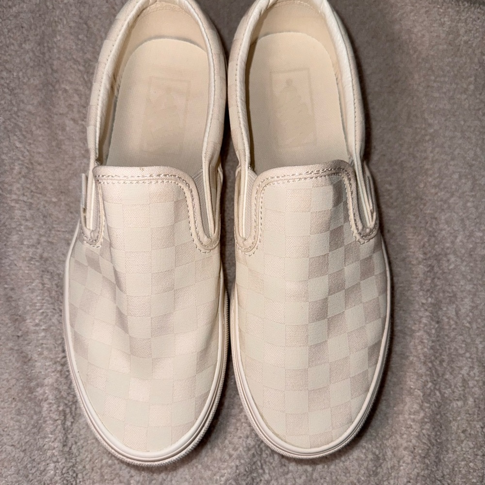 Vans Marshmallow Checkered Slip-On Stackform